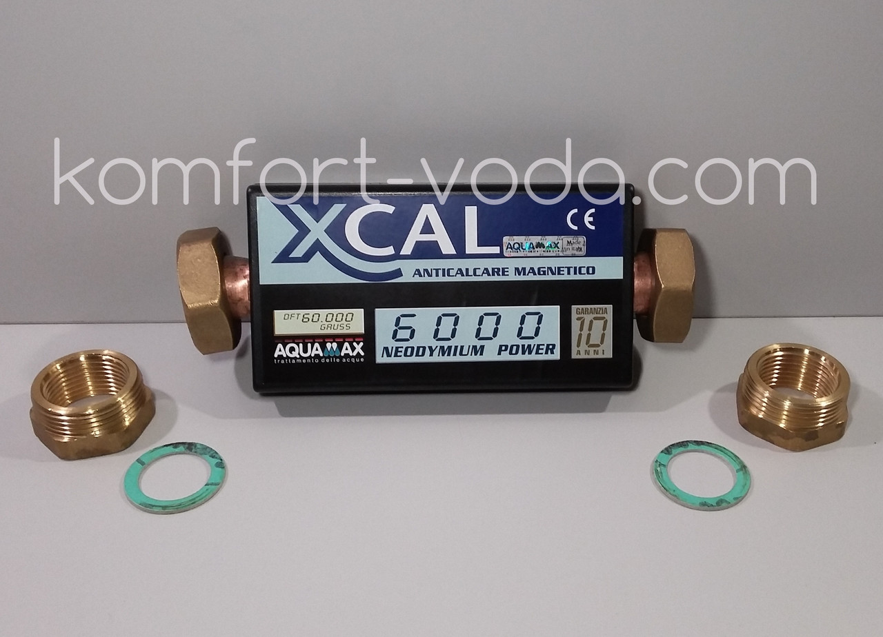 Купить Магнитный преобразователь воды XCAL 6000 60.000Gauss, 6000 л/час ...