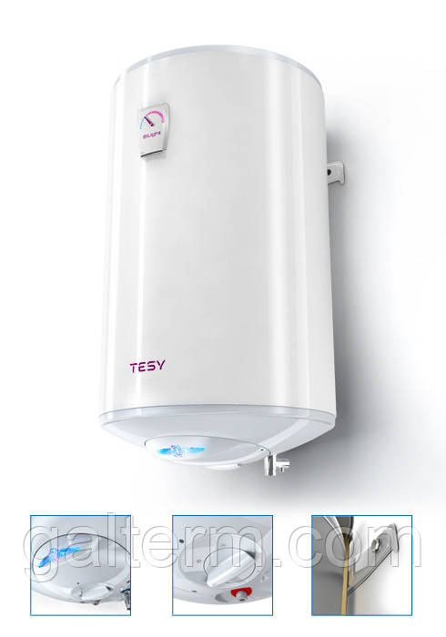 Бойлер вертикальний Tesy BiLight 100л (мокрій тен, 1,5 кВт, GCV 10044 15 B11 TSR)