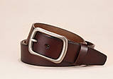 Ремінь чоловічий шкіряний класичний LFMB модель 4 (коричневий), фото 4