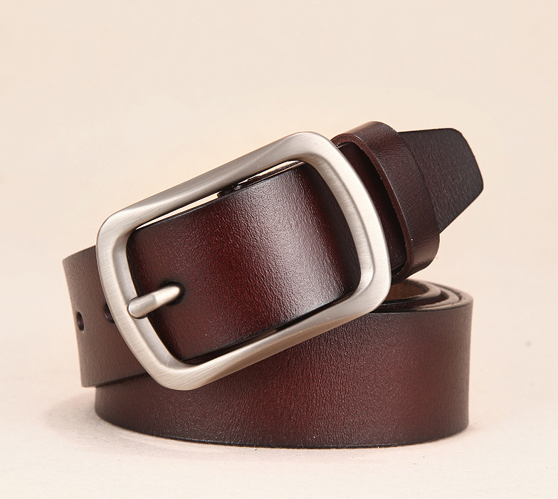 Ремінь чоловічий шкіряний класичний LFMB модель 4 (коричневий), фото 1