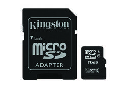 Карта памяти Kingston MicroSDHC 16 Gb class 4 (SDC4/16GB)