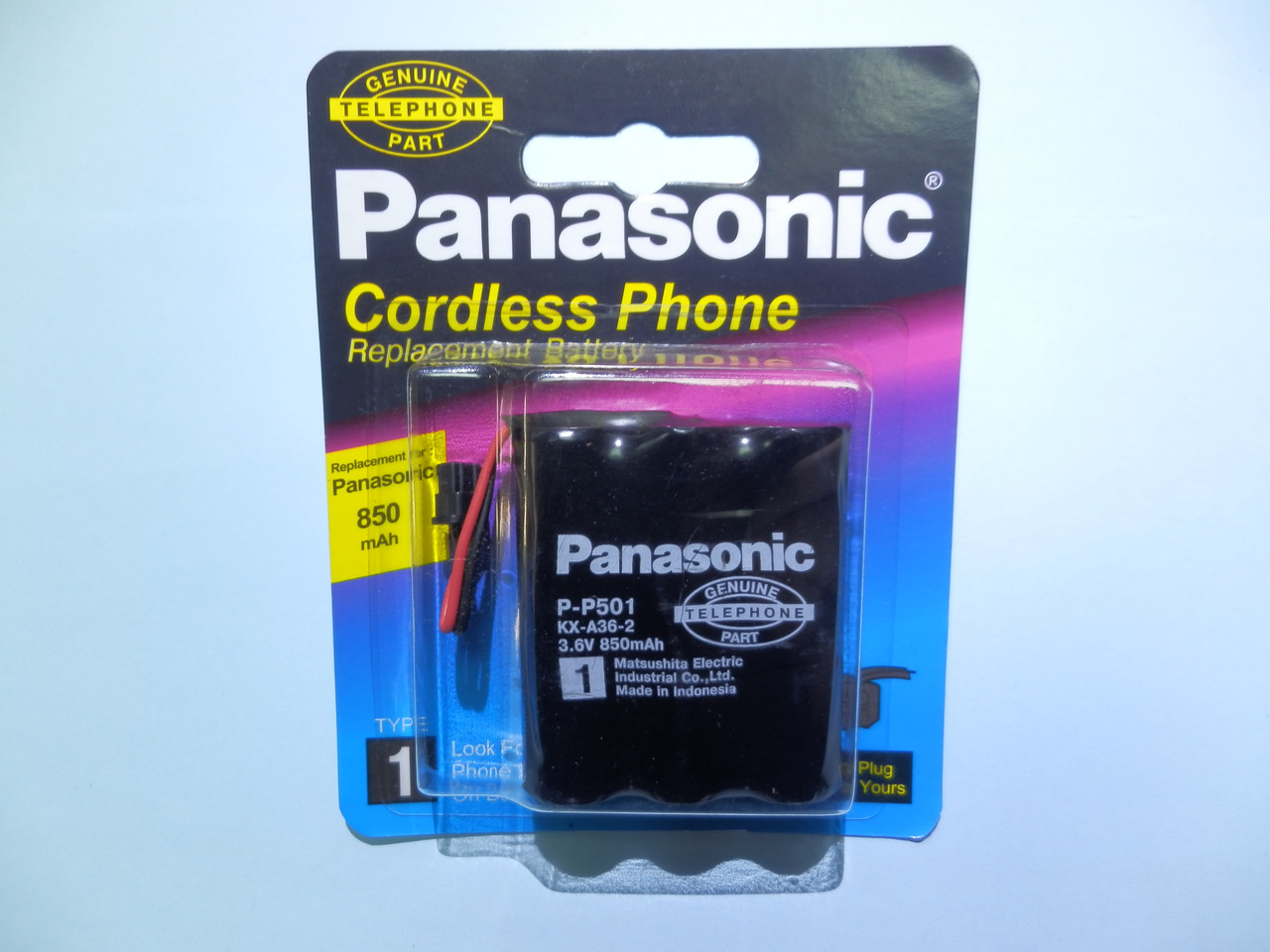 Акумулятор до стаціонарного телефону Panasonic P-P501 ( KX-A36 3,6 v 850mAh ) (TYPE 1), фото 1