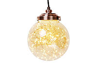 Декоративный шар 16.5см с LED-гирляндой внутри (300 мини-LED, постоянное свечение)