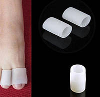 Силиконовый чехол (напальчник) для пальцев ног, белый цвет, компл. 2 шт.