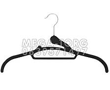 Плічка флоковані (бархітні, велюрові)  синього кольору, довжина 41 см, ширина плеча 0,5 см