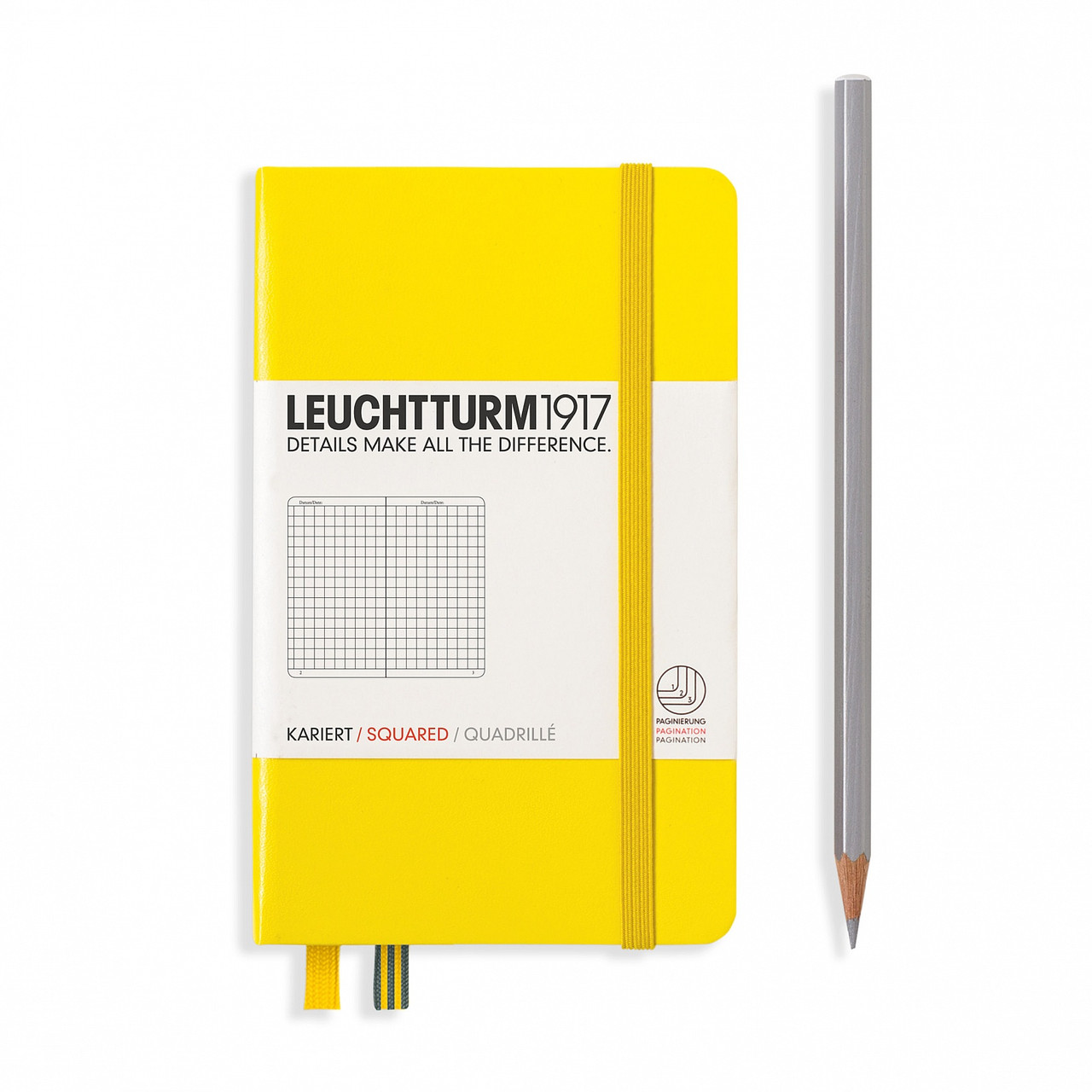 Блокнот Leuchtturm1917 кишеньковий Лимонний нелінований 9х15 см (344797) (4004117424847)
