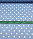 Бавовняна тканина польська білий горох на блакитному 10 мм (1 см) No404, фото 3