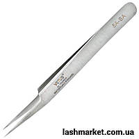 Рівний пінцет для нарощування вій Vetus "5A-SA"