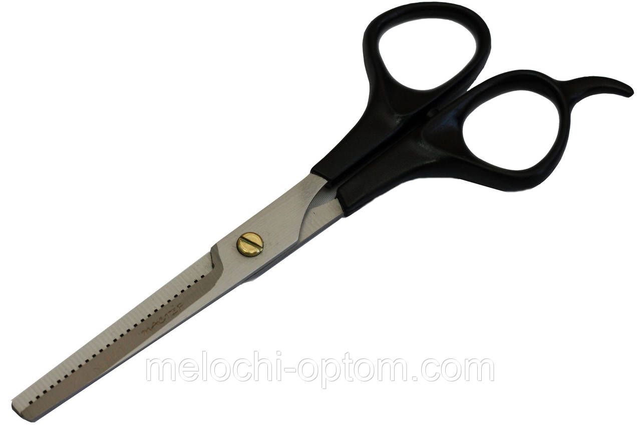 Ножницы филировочные парикмахерские с пластиковой ручкой 15см - фото 1 - id-p43002710