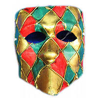 Венеціанська маска баута Арлекін