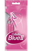 Gillette Blue II верстати одноразові жінок., 5 шт.