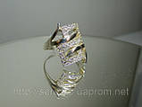 Срібне кільце з фіанітами, фото 2