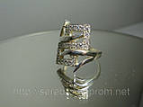 Срібне кільце з фіанітами, фото 3