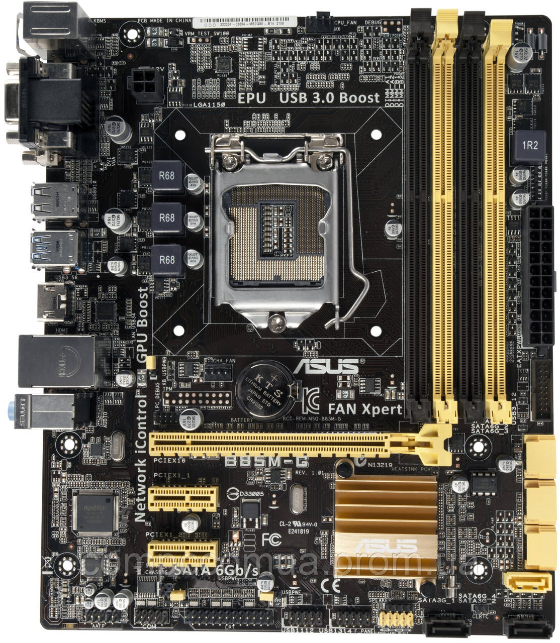 Asus B85M-G (s1150, Intel B85, PCI-Ex16) - фото 1 - id-p601649690