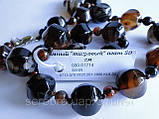 Намисто з темного "тигрового" агата, фото 3