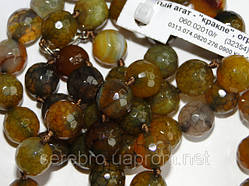 Набір димчастий агат - "кракле" огранювання