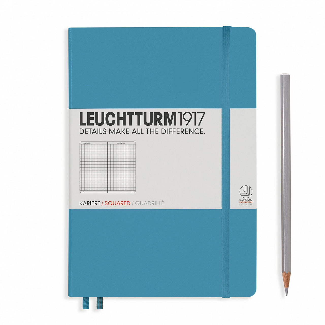 Блокнот Leuchtturm1917 середній А5 Холодний синій нелінований 14,5х21 см (354587) (4004117491351)