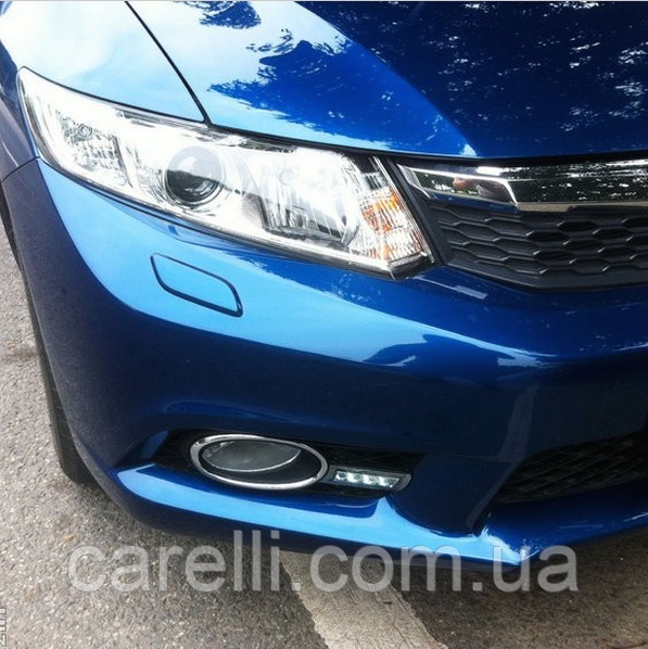 DRL штатные дневные ходовые огни LED- DRL для Honda Civic хетч 2012+ - фото 2 - id-p601741834