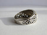 Срібне кільце з матуванням, фото 4