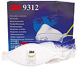 3МTM 9312+ Aura Респіратор з клапаном від токсичного пилу, клас FFP1, EN149, фото 2