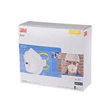 3МTM 9312+ Aura Респіратор з клапаном від токсичного пилу, клас FFP1, EN149, фото 3