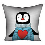 Подушка Пингвинчик подарунок на день закоханих, фото 2