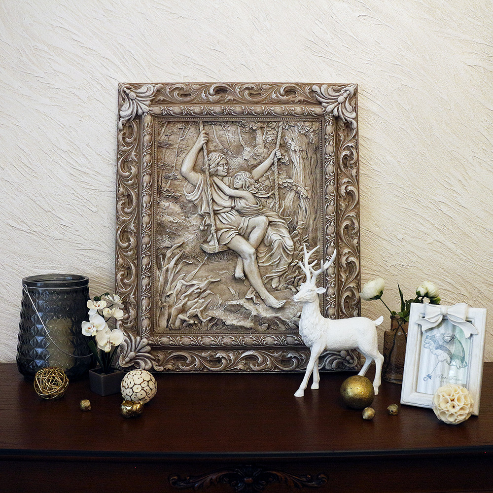 Барельєф світиться пара на гойдалці Гранд Презент КP 901 камень светит