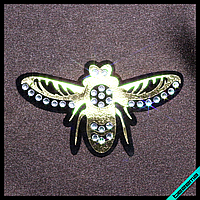 Нашивки для бізнесу на жакети термо Бджола [Свій розмір і матеріали в асортименті]