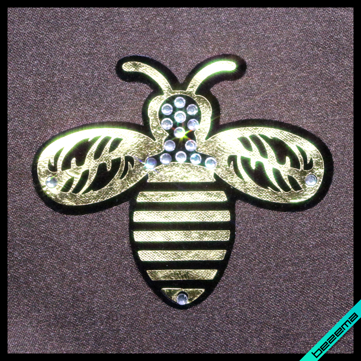 Термошевроны для бизнеса на пеньюары Пчела [Свой размер и материалы в ассортименте] - фото 1 - id-p601808500