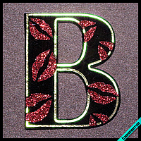 Термопатчи на одяг для вагітних Буква В Свій розмір і матеріали в асортименті]