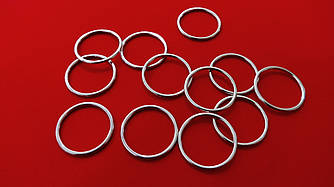 Регулятор кільце суцільнометалеве 1,4 см нікель