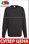 Реглан чоловічий сірий светр легкий (світлий графіт) Lightweight raglan sweat Fruit of the Loom,M, фото 7