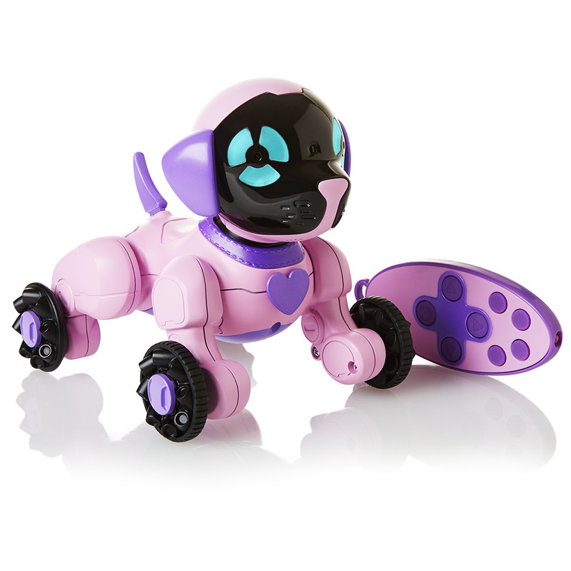 Интерактивный робот-щенок Chippies WowWee розовый (W2804/3817) - фото 1 - id-p599586621