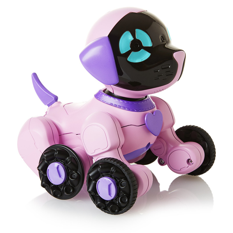Интерактивный робот-щенок Chippies WowWee розовый (W2804/3817) - фото 3 - id-p599586621