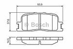 Колодки гальмівні задні Chery Elara Bosch