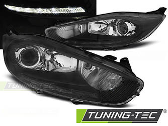 Передні фари Ford Fiesta (13-15) тюнінг оптика (чорні)