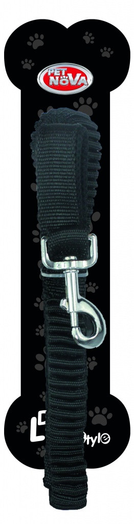 Повідець Pet Nova Bungee чорний