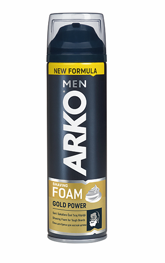 Піна для гоління Arko Power Gold для жорсткої щетини 200 мл