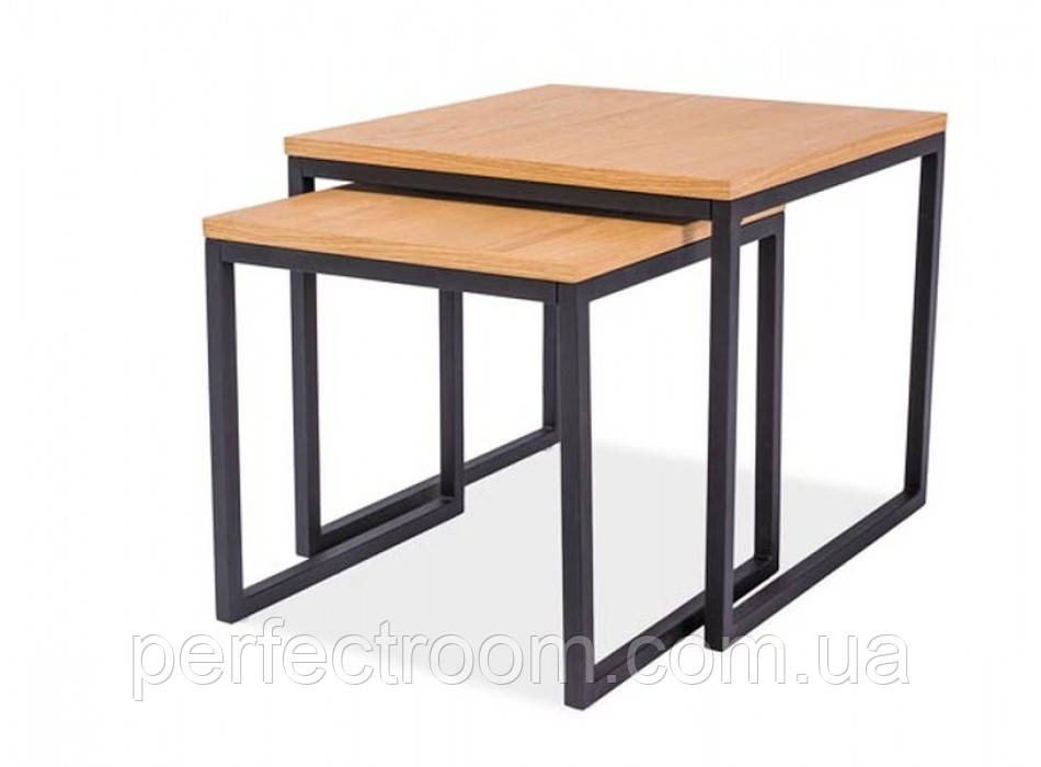 Комплект журнальних столиків Signal LARGO DUO 50x45 см и 40x40 см