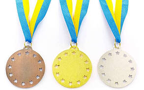 Медалі спортивні (1,2,3 місце, d-6,5 см, вага 38 г), фото 4