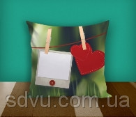 Подушка "LOVE" love-1 (A,зелений)35, плюш, 35х35 см кольорова