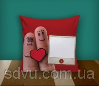 Подушка з місцем для сублімації 35х35 "Love you"