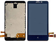 Nokia X Dual SIM Дисплей із сенсорним екраном, з рамкою чорний