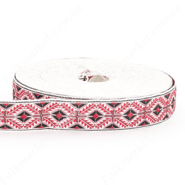 Жакардова оздоблювальна стрічка 20 мм 0232-1, фото 1