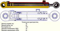 Гидроцилиндр ГЦ 50х25х160.395 ш/с