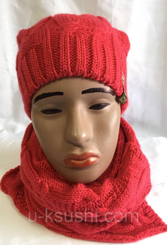 Набір жіночий шапка і шарф