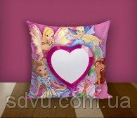 Подушка з місцем для сублімації 35х35 "Winx Cartoons"