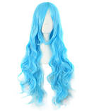 Перука жіночий блакитний хвилястий аніме карнавальний косплей cosplay довгий, фото 3