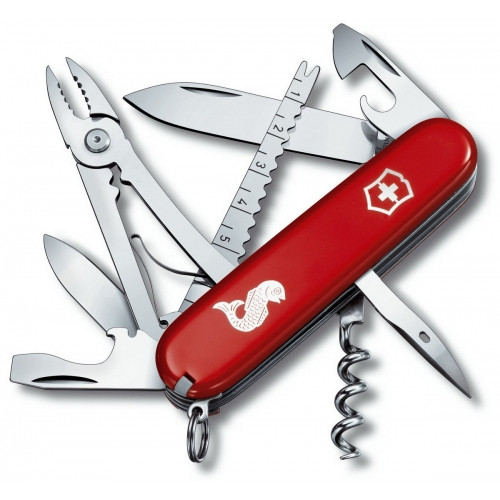 Ніж Victorinox Angler 1.3653.72 червоний