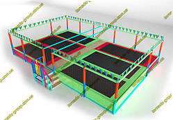 Батутна арена джамп "3 на 3"